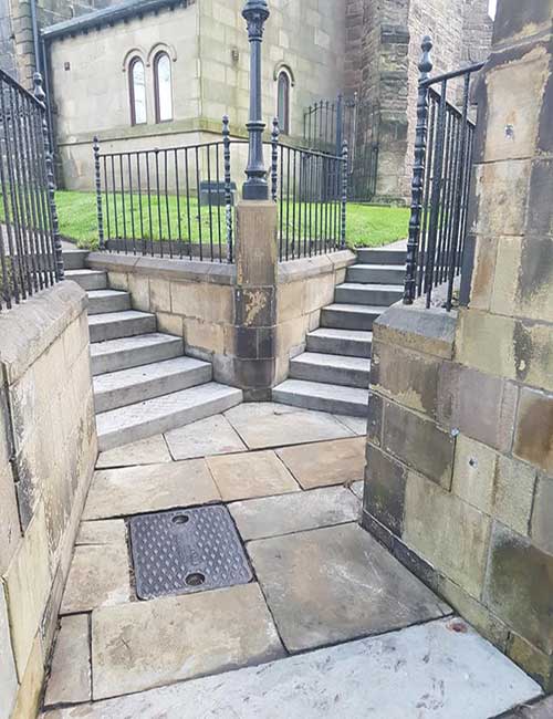 Poulton St Chads Church pressure washing service results by revive-a-drive lancashire operating in blackpool, preston, poulton, the surrounding area and beyond